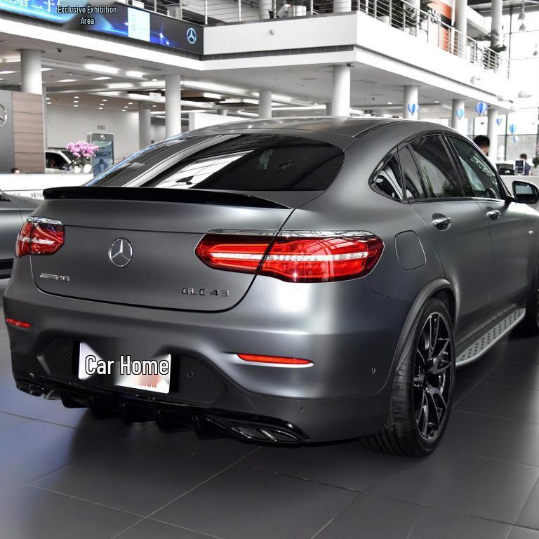 Fits GLC260 Coupe Modification: GLC63S Rear Bumper Tailpipe Tail Lip & GLC300 Coupe Body Kit