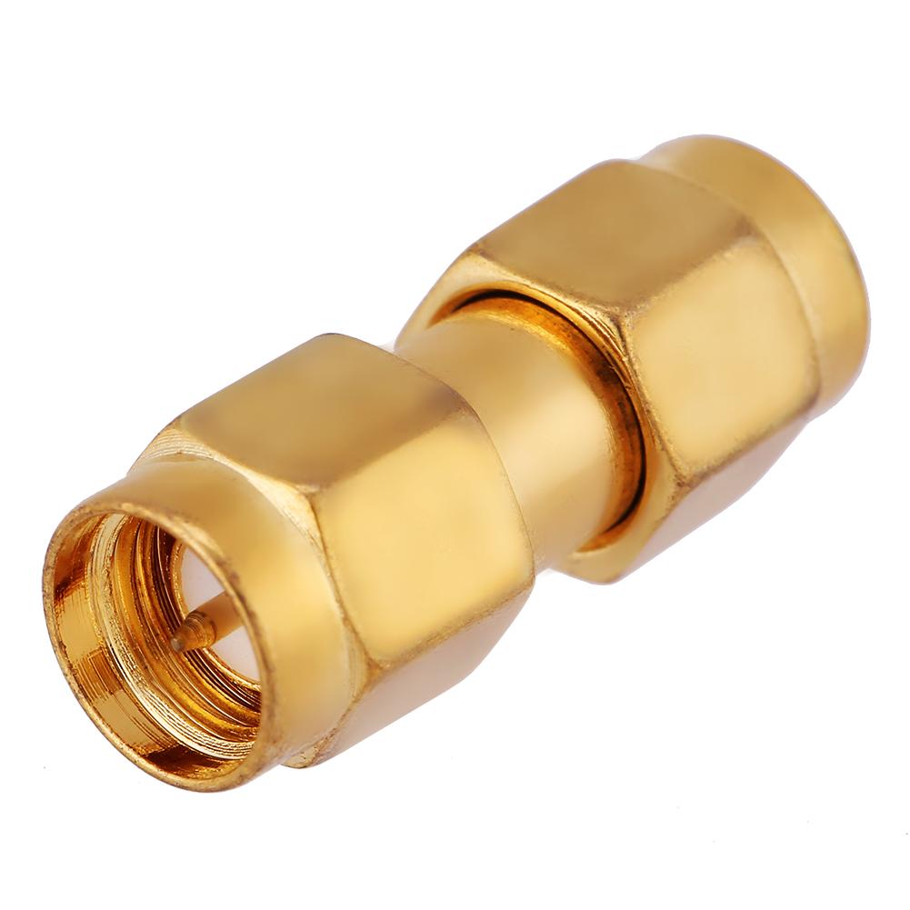 5pcs Rf SMA Male To SMA Male Plug Straight Coaxial Connector Adapter Set