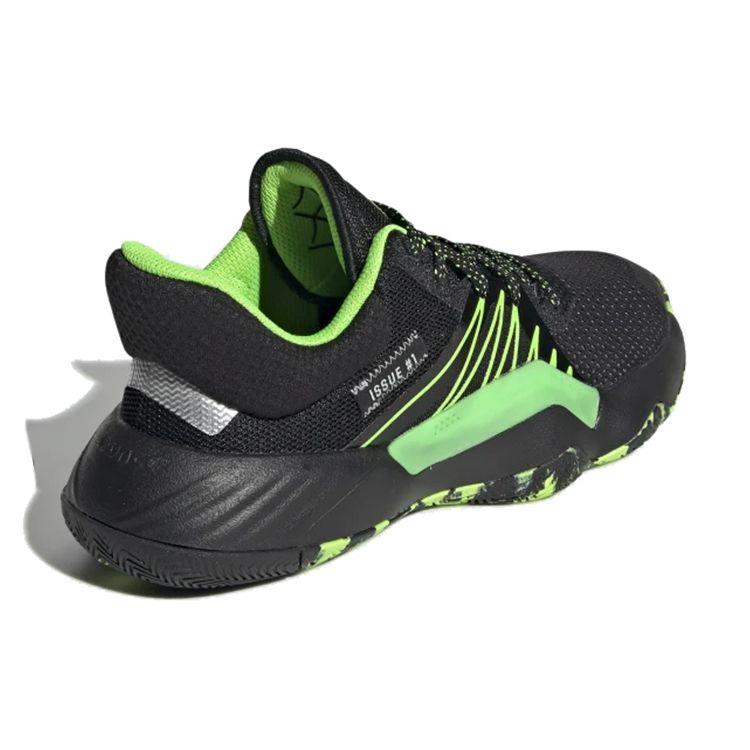 Marvel x adidas D.O.N. Номер 1 J Stealth Spider-Man Детские кроссовки Черный Core-Black Командный-Solar-Green EF2933