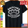 НОВАЯ ОГРАНИЧЕННАЯ Футболка 'Snitches Get Stitches'