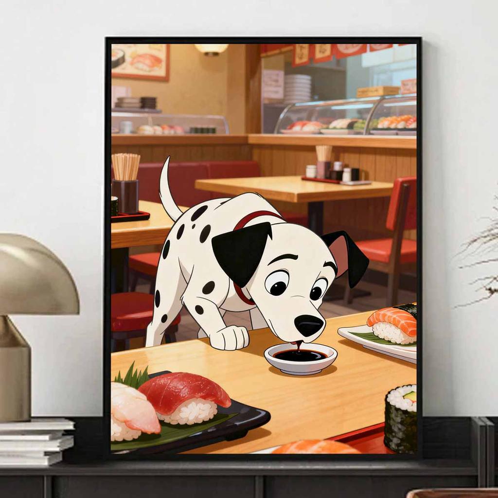 Disney diamond art painting kit 101 Dalmatians Sushi 5D handmade diy diamond painting, home wall decoration
