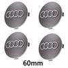 4pcs 60mm 61mm 68mm 69mm Car Wheel Center Cap Hub Covers Badge For Audi A1 A2 A3 A4 A5 A6 A7 Q2 Q3 Q4 Q5 Q7 S3 S4 S5 S6 S7 TT