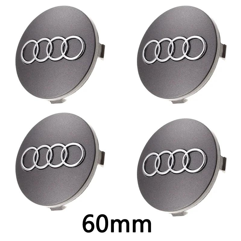 New Quattro 4pcs 60mm 61mm 68mm 69mm Car Wheel Center Cap For 4GFY A1 A2 A3 A4 A5 A6 A7 Q2 Q3 Q4 Q5 Q7 S3 S4 S5 S6 S7 TT