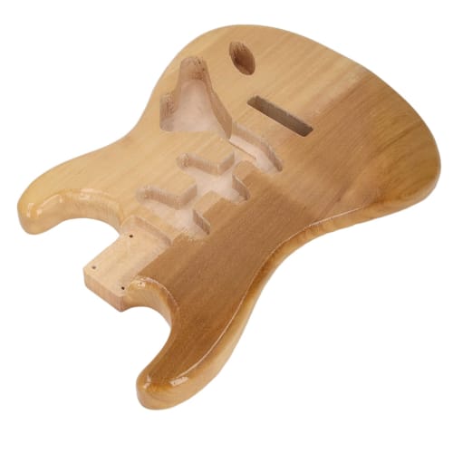 Asixxsix Unfinished Guitar Body, Walnut Wood Electric Guitar Body/Barrel Replacement Part, Unfinished Electric Guitar Body/Barrel, Blank Guitar Barrel