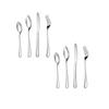 Silver Spoon Set Premium Stainless Steel Flatware Set Mirror Polished Cutlery Utensil Set Durable Home Kitchen Eating Tableware Set,