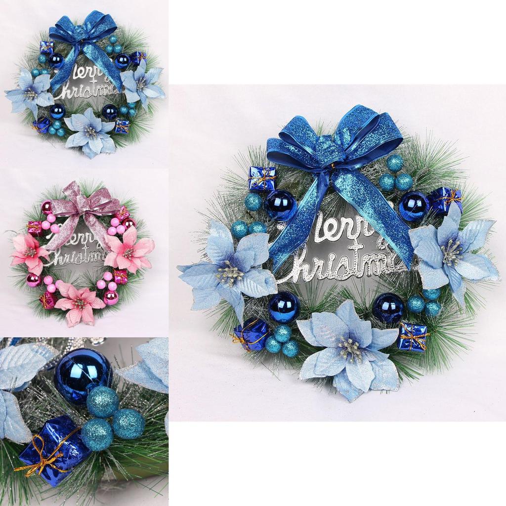 Luxurious Pvc Christmas Wreath For Front Door Elegant Xmas Party Garland Decor