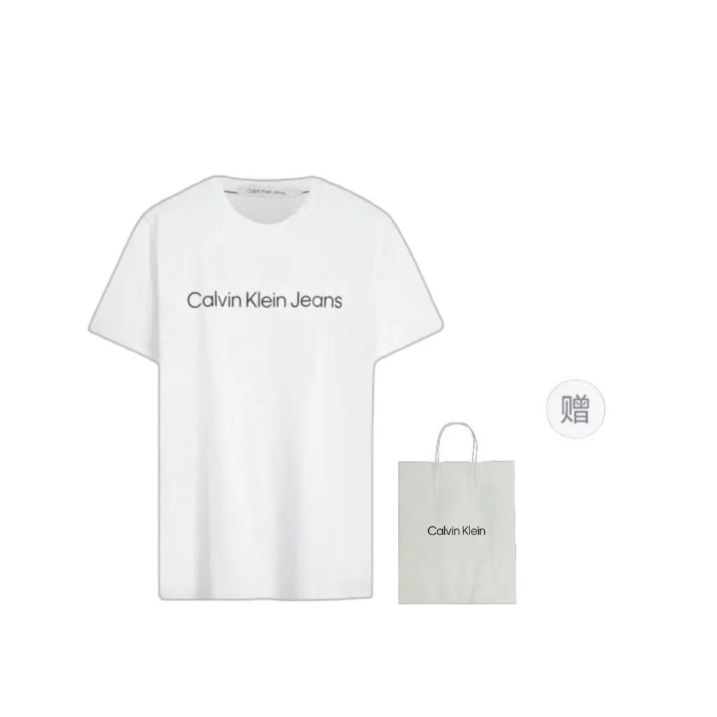 CALVIN KLEIN T Shirt Unisex Moon White (Unisex) T-Shirts J321612 YAF