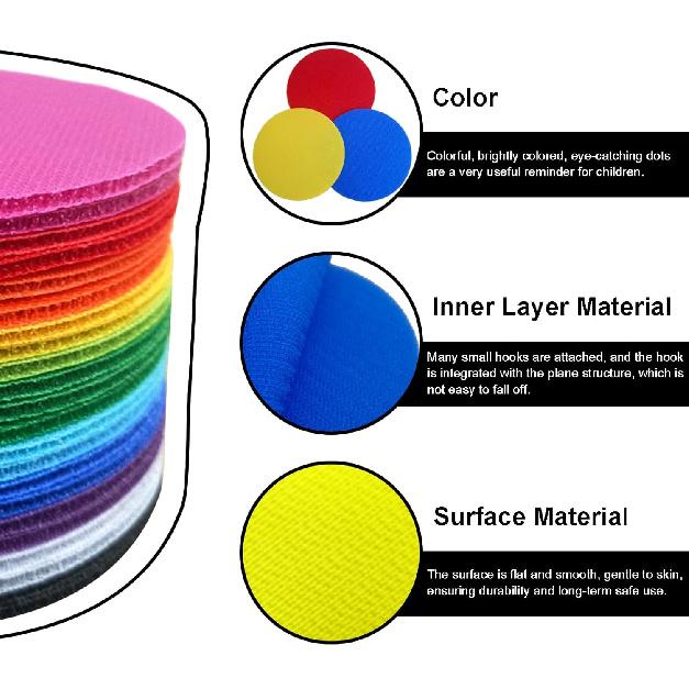 30PCS Carpet Spot Markers Carpet Spot for Classroom Carpet Floors 4 Inch Dot Marker Color Floor Dots, Classroom Decoration, Flexible Seating,