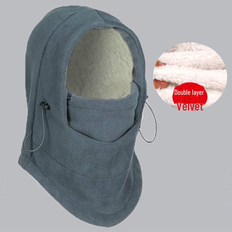 Зимняя ветрозащитная флисовая велосипедная шапка и лыжная маска