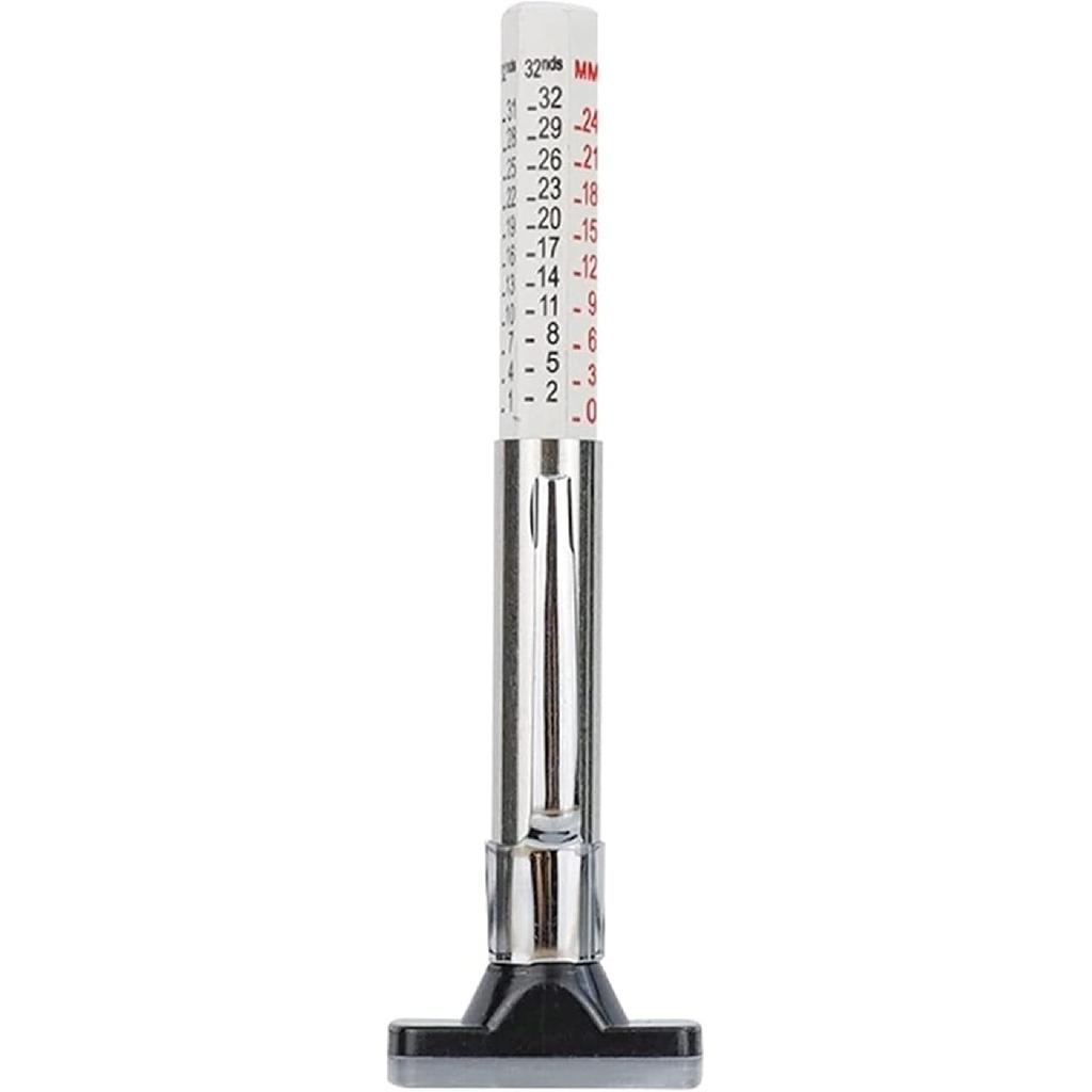 Tire Depth Thread Gauge 0-25mm Auto Wheel Diagnostic Tool Meter Measurer Handheld Tire Accessories(Single Color)