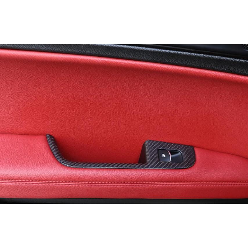 Автомобильные аксессуары для Alfa Romeo Stelvio 2017 2018 ABS углеродное волокно, кнопка подъема окна, рамка, наклейка, автомобильные товары для