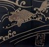 Tenugui Hand Towels with a Japanese Featuring a Couple of Carp On a Dark Navy Blue for Men and and Yukata [WaSakuraan] Japanese-made Pattern,