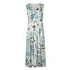 Women's Long Dress Maxi Dress Casual Dress Summer Casual Sleeveless V Neck Boho Waist Retraction Printed Dress