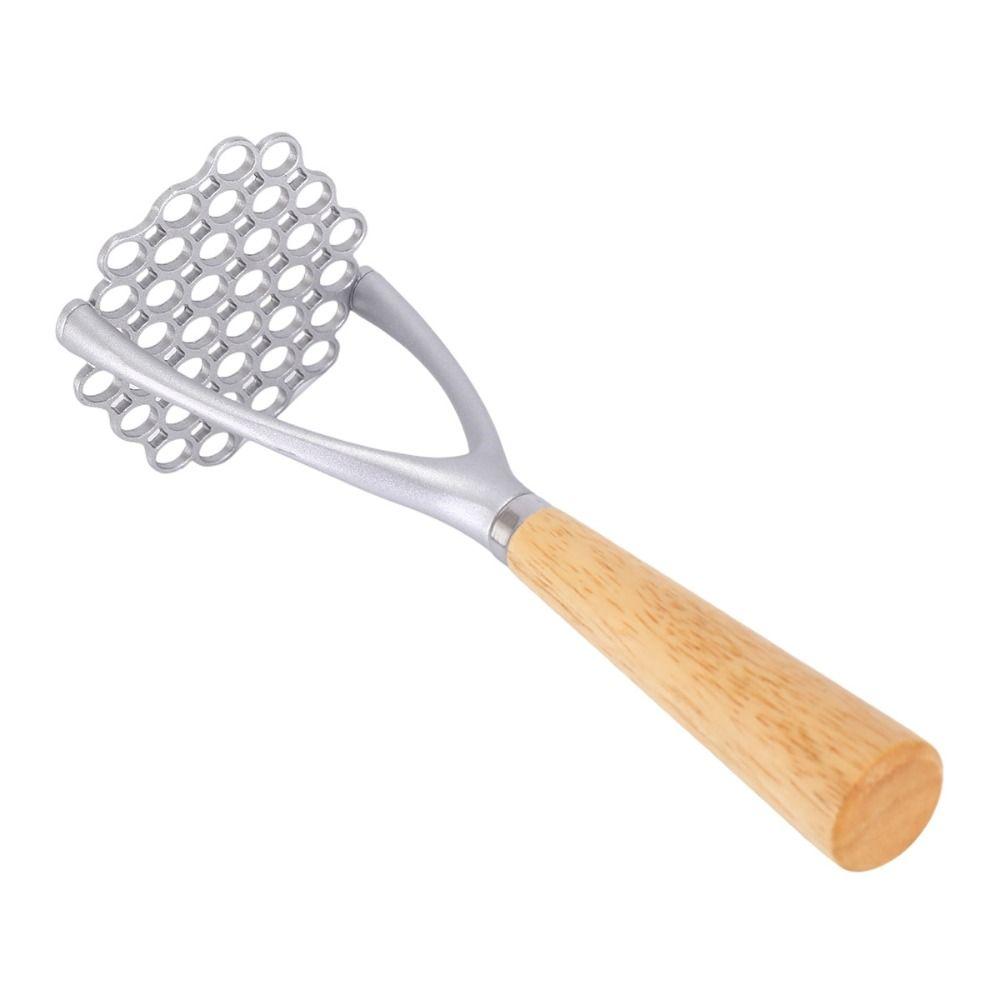 Non-Stick Coating Potato Ricer Wooden Handle Food Smasher Baby Food Preparation