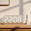 Современные минималистичные светодиодные цифровые настольные часы с термометром, календарем, будильником для студентов и детей