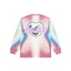 Palace X Rapha Тай-дай Градиент Большой Логотип Принт Сердце Лонгслив Футболка Унисекс Топы Розовый PAL-SS22-318