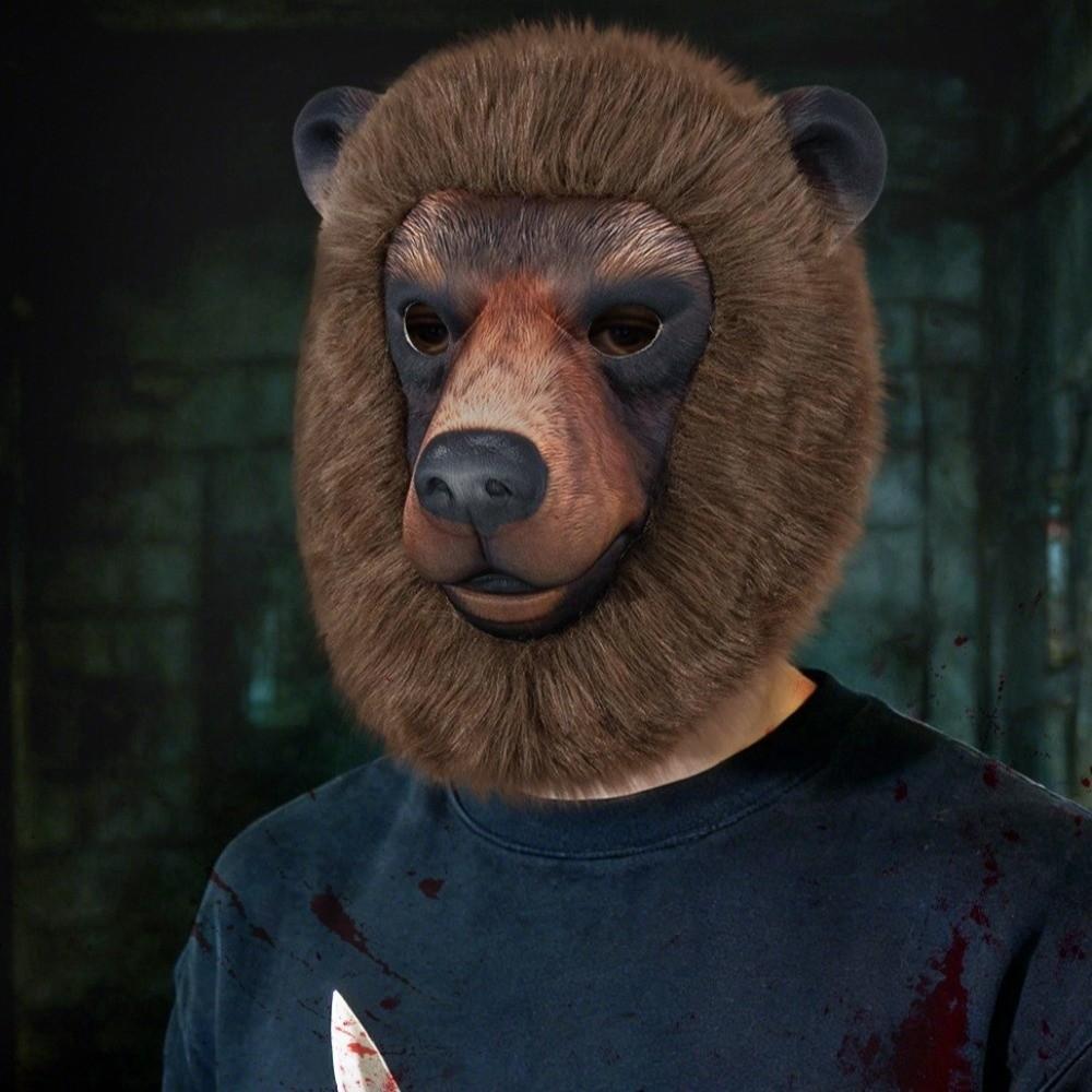 Realistic Animal Face Mask Funny Bear Mask Headdress Sheep Mask  Stage Play