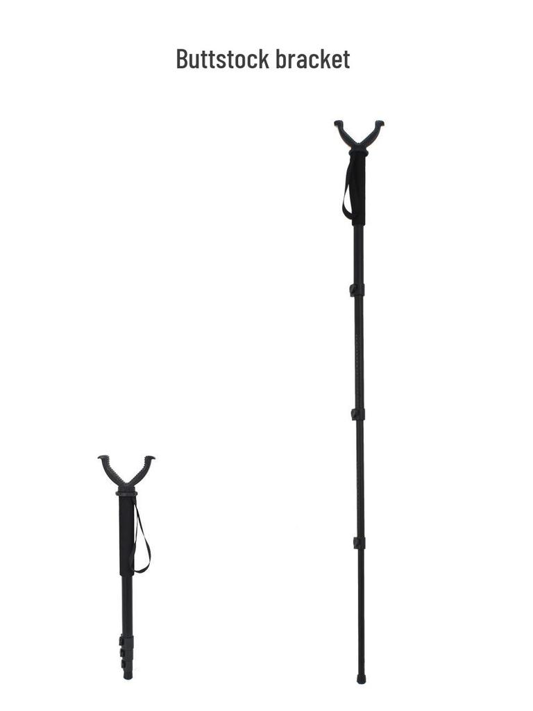 Телескопический тактический штатив из алюминиевого сплава с V-образной головкой для уличной съемки