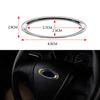 Steering Wheel ABS Chrome Trim Cover Logo Ring for Ford Focus 2 3 Fiesta Ecosport Kuga Auto Accessories