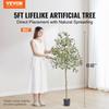 Artificial Olive Tree, 1.5 m Tall Faux Plant, Secure PE Material & Anti-Tip Tilt Protection Low-Maintenance Plant, Lifelike Green Fake Potted Tree for