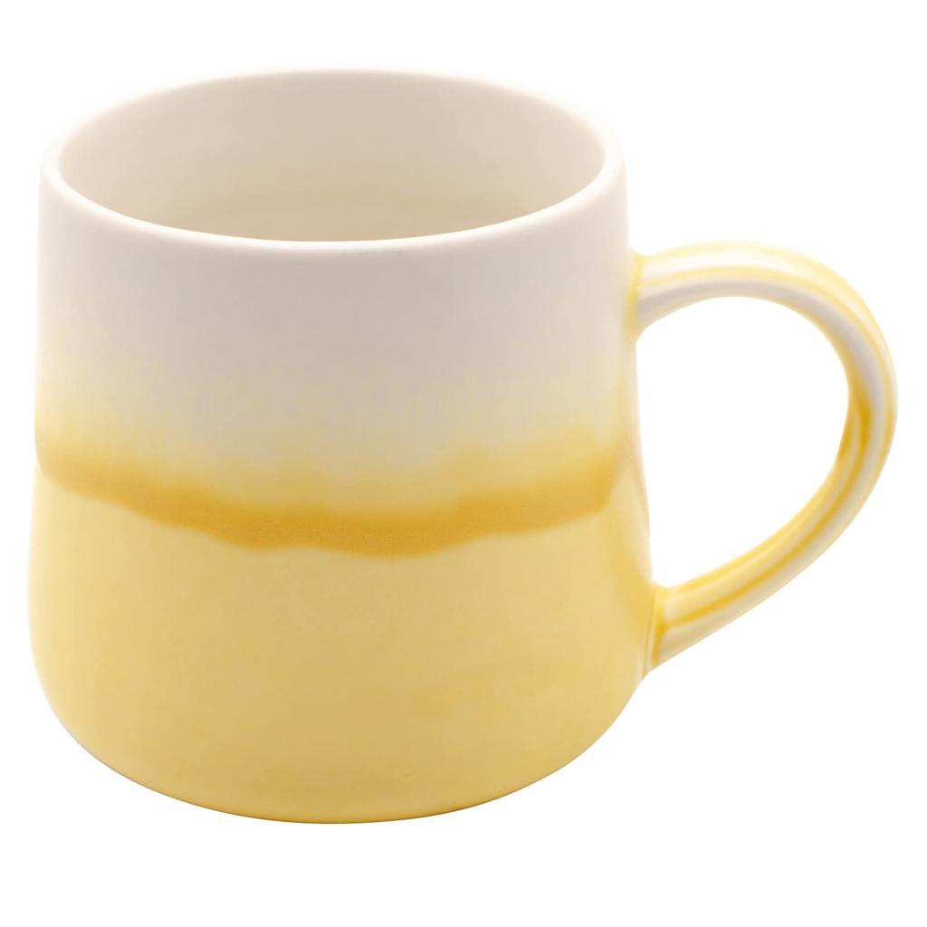 Кружка Aito Seisakusho, 280 мл, лимонно-желтая, Mino Ware, можно использовать в микроволновой печи, можно мыть в посудомоечной машине. Сделано в Японии, 262045, «Tokimeki Color». Прибл.