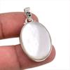 Natural Mother Of Pearl Gemstone Handmade 925 Solid Silver Pendant 1.75" U6s65