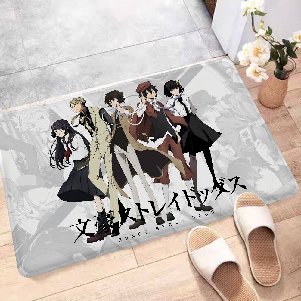 Японская манга Bungo Stray Dogs Коврик для пола Прямоугольный Противоскользящий Домашний Мягкий Коврик для ванной Коврик для входной двери В помещении На улице Коврик для декора отеля