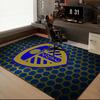 Leeds Crest Design Printed Office Carpet Chair Cushion  Entryway Rug, Rugs for Living Room, Bedroom Christmas gifts