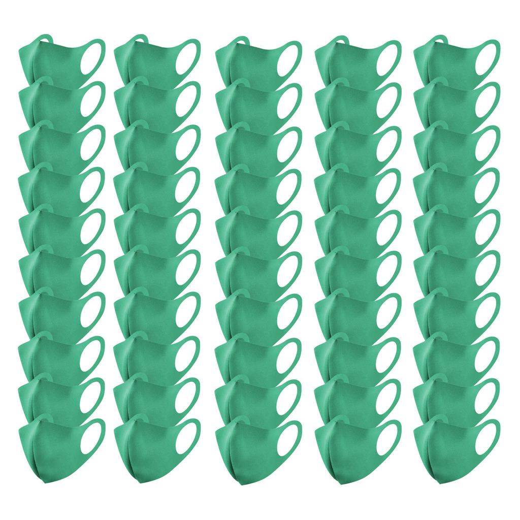 50 шт. Многоразовая моющаяся очищающая маска для лица для взрослых с угольным фильтром