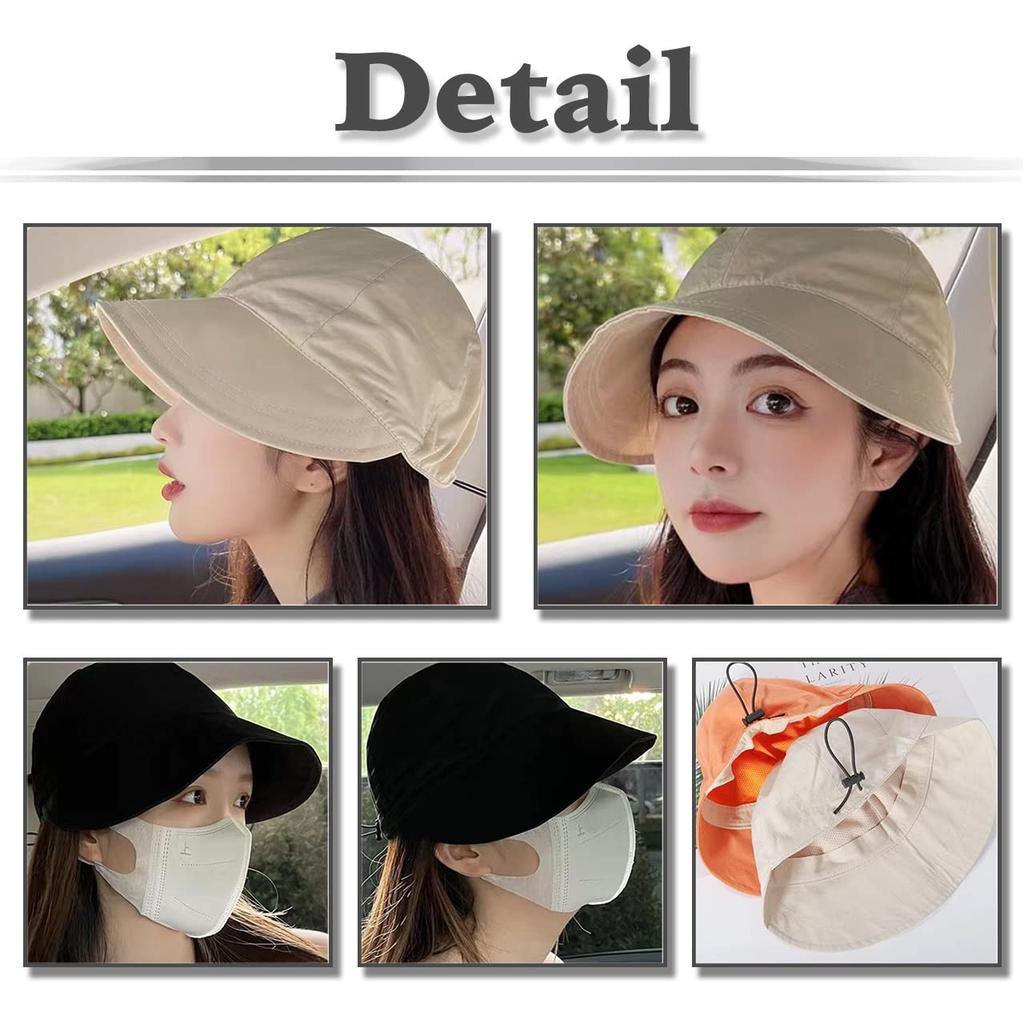 Long Running Cap for CA532 [White Fang] Brim, Plain, Foldable, Lightweight, Women, (blue)