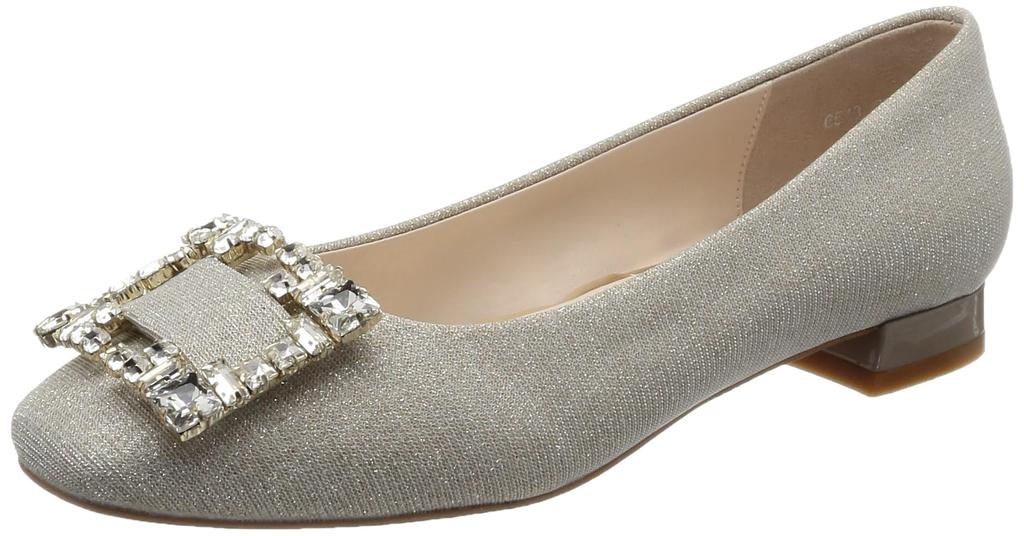 JILL STUART SHOE Women's Jewel Buckle Motif Cutter Pumps, Size 6519 PT, Size E, 23.0 Cm