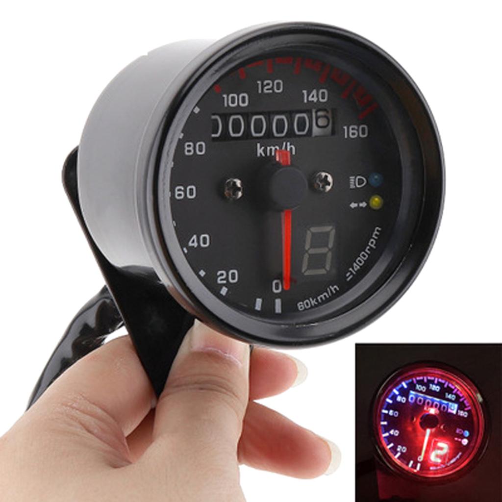 Motorcycle Odometer Tachometer for Iron Horse Earth Vintage Digital Speedometer LED Backlit Motorbike Accessories
