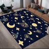 Umbreon Flannel Pattern Square Carpet,Area Rug,Carpet Rug for Living Room Bedroom Sofa Playroom Decor,Non-slip Floor Mat