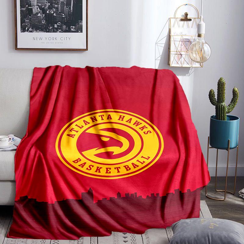 Atlanta Basketball Throws Blanket Flannel Blankets Plush for Couch Bed Gifts for Men Women Travel picnic blanket Christmas fan gifts