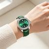 Ladies Luxury Diamond Branded Quartz Watch Fashion New Simple Green Leather Women's Dress Clock Watch for Female