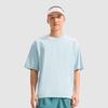 Футболка Li Ning Cooling Tea T Ice Silk Quick-Dry Cool, однотонная, с круглым вырезом, повседневная, спортивная, с коротким рукавом, мужская, светло-синяя, ATSU731-7