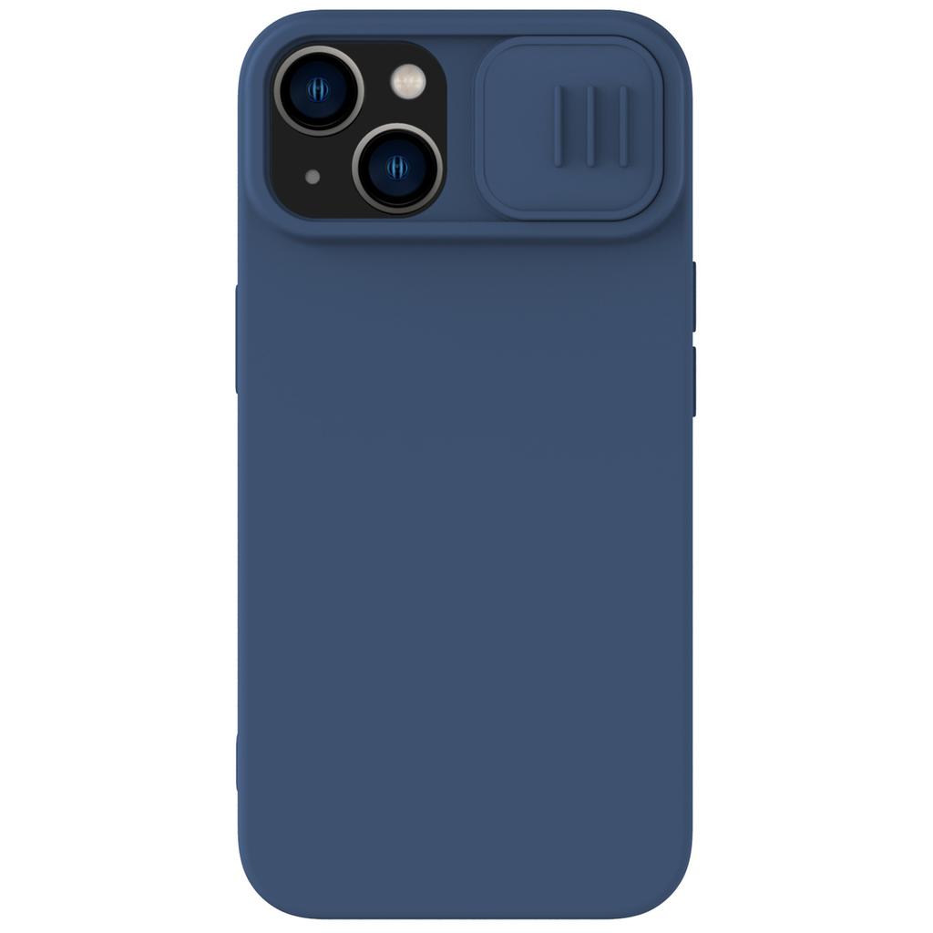 Nillkin CamShield Blue Silicone Case with Lens Cover for iPhone 14