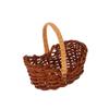 1Pcs Dollhouse Miniature Woven Flower Basket Hand Basket Storage Basket Kids Pretend Play Toy Doll House Accessories