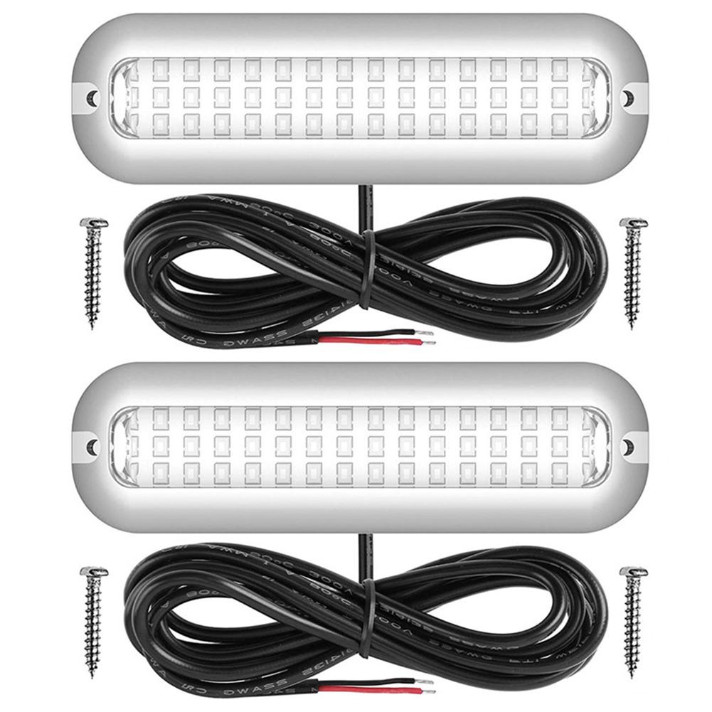 42LED Marine Navigation Light Stainless Steel Sailing Signal Light 10-30V Anchor Light IP68 Waterproof 80W Ship Boat Accessories