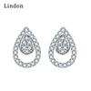 Lindon Copper Alloy Zircon Earrings Drop Earrings For Women Wedding Party Gifts