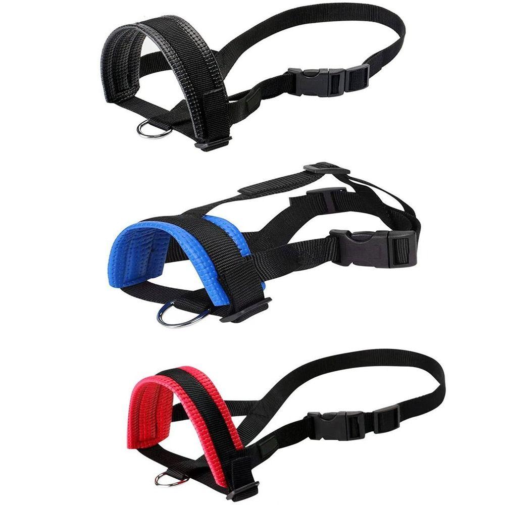 Safe Soft Anti Barking Adjustable Gentle for Small Large Dogs Collar Muzzle Dog Muzzle Halter Leash Pet Mouth Mask