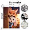 Disney Zootopia Nick & Judy pearl painting handmade diy pearl art painting simple living room hanging painting decoration