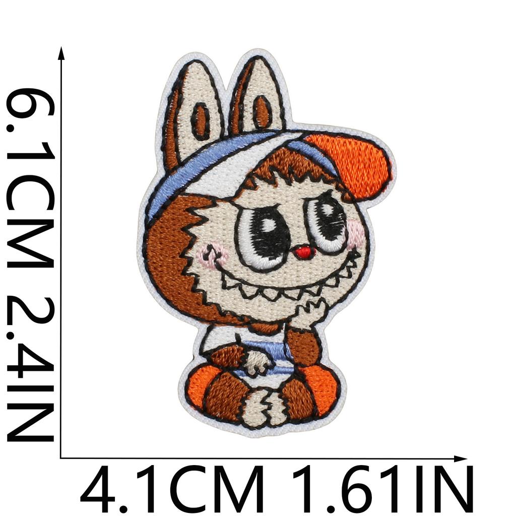 Animated Characters Cute Big Head Embroidery Cloth Sticker Bag Decoration Forest Elf Patch Sticker Heat Transfer Computer Embroidery