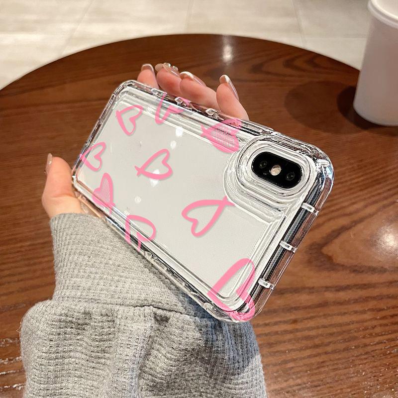 Чехол для телефона Love Heart для iPhone 11 Fundas Iphone 13 14 15 Pro Max 12 XR 7 8 Plus X Xs SE 15promax 13promax Мягкий чехол из ТПУ