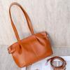 Cowhide Shoulder Women's Bag, Large-capacity Messenger Tote Bag, Women's Mommy Bag, Fashionable and Simple Shopping.
