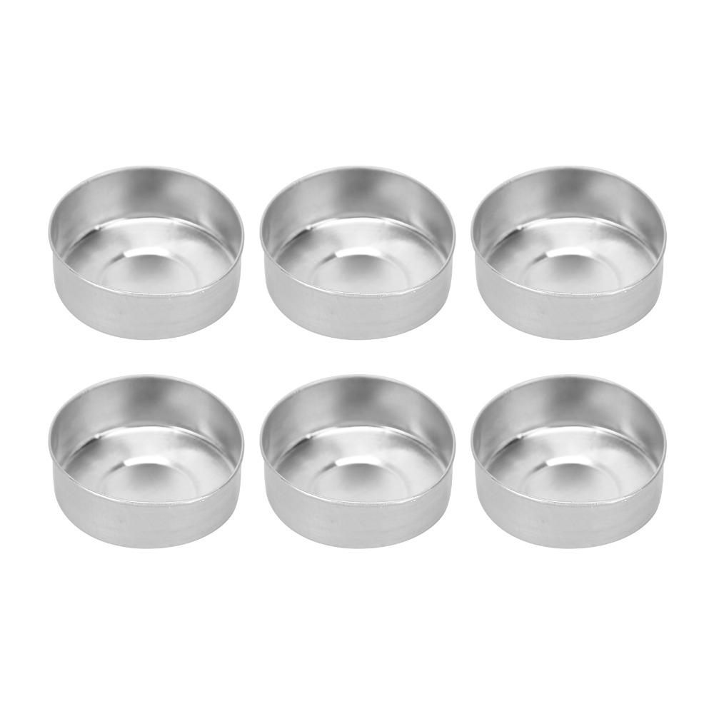 50 Pcs Sliver Candle Mold Container Aluminum Aluminum Candle Shells For DIY Candle Making