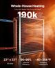 Water to Air Heat Exchanger, 559 x 559 mm Finned Tube HVAC Heat Exchanger Coil with Copper Tubes & Aluminum Fins, 190K BTU Output for Outdoor Wood