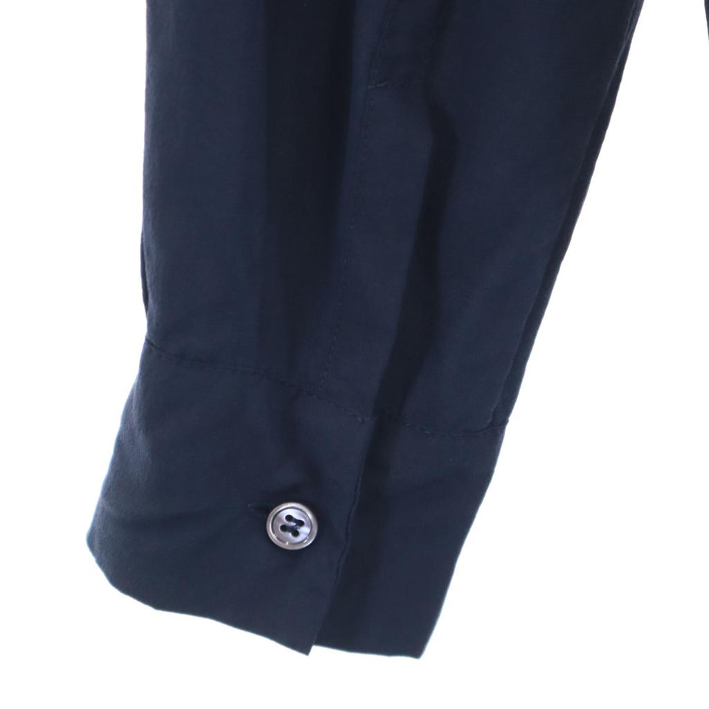 Marni Portuguese Silk Long Sleeve Blouse 38 Navy Shirt Women Used