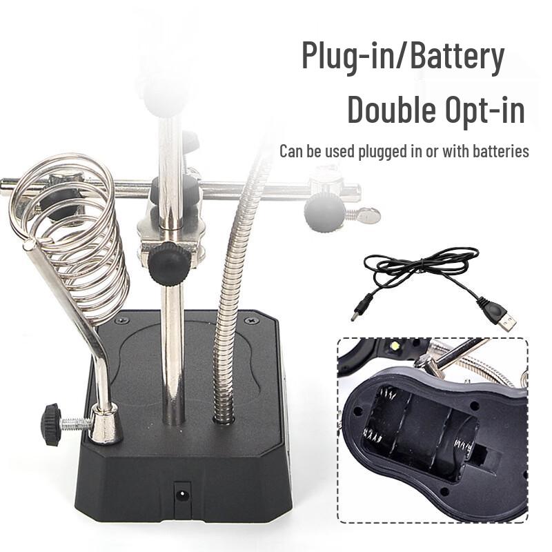 miflame 90mm Upgraded Desktop LED Magnifier with Clamp Stand