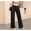 European American Autumn New Solid Color Fashion Slim Casual Trousers Floor-length Suit Pants